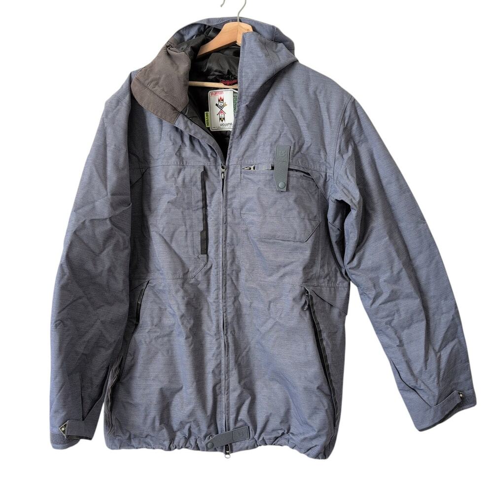 Burton Fremont Jacket Men's Medium Dryride Waterproof‎ Snowboarding Skiing Blue